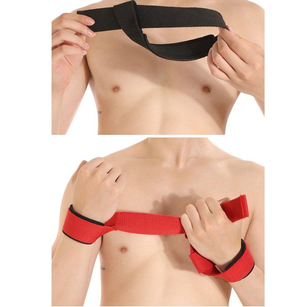 Adjustable Strength Training Straps Padded Gym Lifting Straps Powerlifting Training