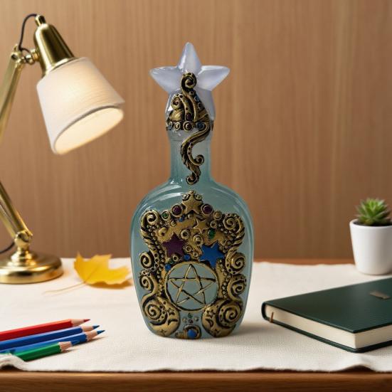 Декоративное украшение для бутылки из смолы, ваза на тему звезд, центральный элемент стола, для спальни