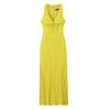 European & American Style Summer Cutout Dress with Knot Detail - Wrinkle Effect