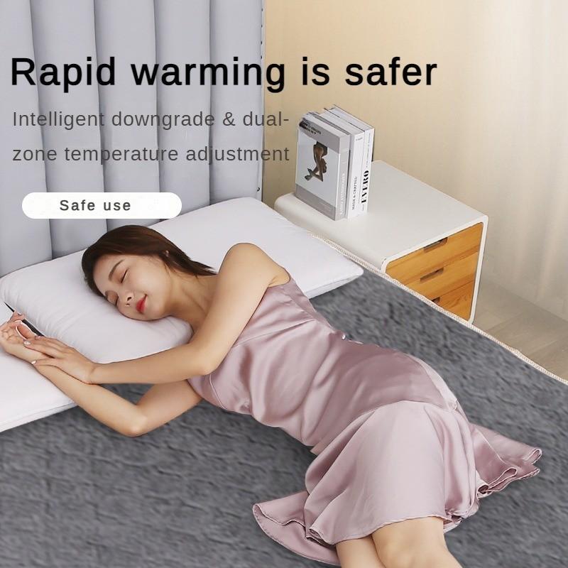 Электрическое одеяло 100 Вт, интеллектуальное, с таймером, с двойным управлением, утолщенное, для студенческого общежития, с подогревом, бытовое одеяло с регулировкой температуры