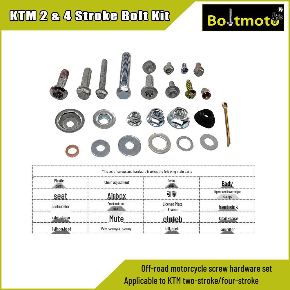 Screw Kit for KTM/Husqvarna Off-Road Motorcycles, 160/210 Pieces