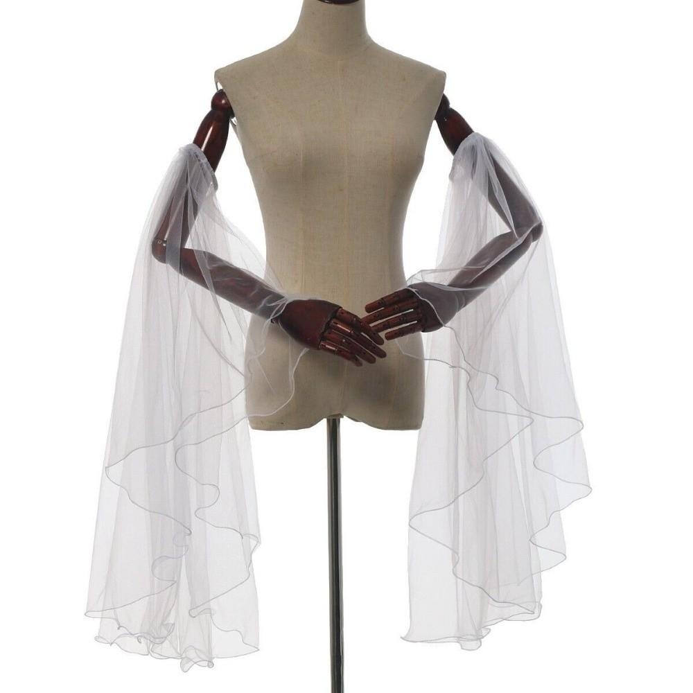 1 пара длинных тюлевых викторианских длинных перчаток, элегантные накидки на руки, аксессуары для косплей-одежды