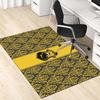 1pc Office Carpet Chair Mats Hufflepuff Crest Pattern Perfect for Office Chairs, Living Rooms, Or Bedrooms,Polyester Carpet.HDT100