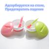 Детская тарелка для кормления без BPA с датчиком температуры и нескользящей основой