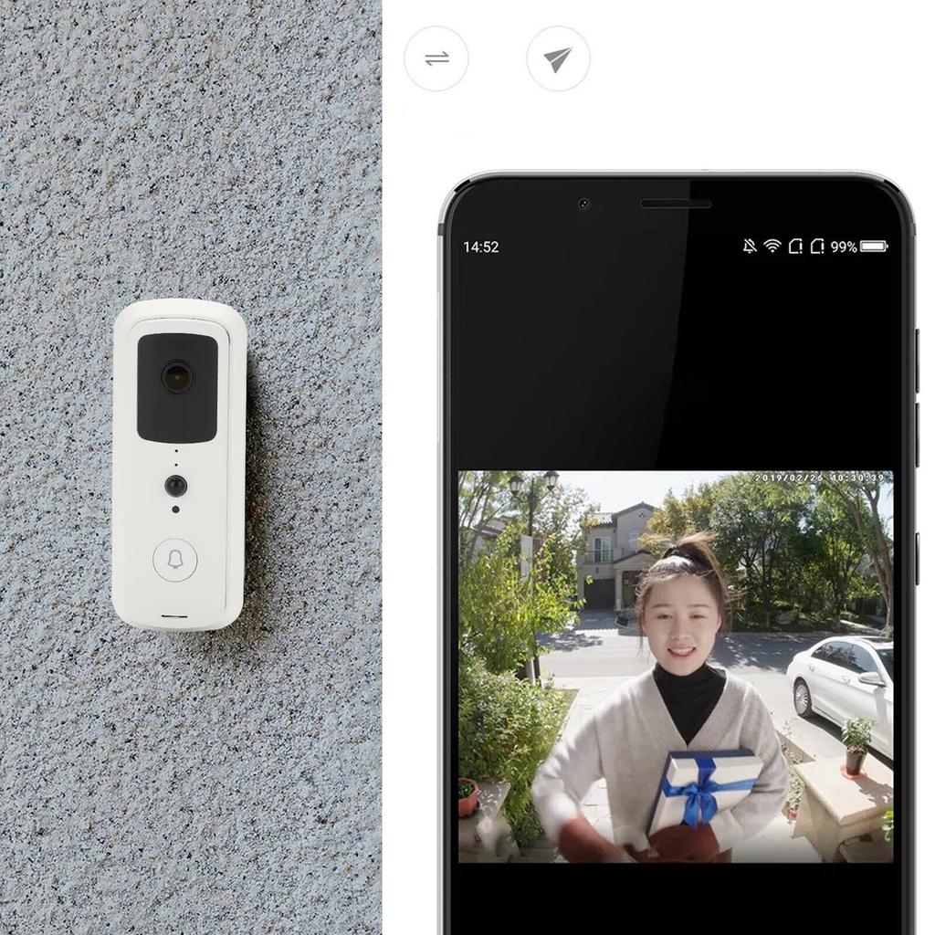 Умный видеодомофон 1080P, Wi-Fi, беспроводной домофон, дверное кольцо, камера, звонок, безопасность, простота установки и использования, прочный и долговечный для жилых домов, отелей