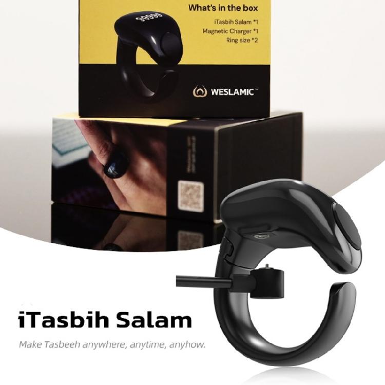 Электронный счетчик тасбих Weslamic Itasbih Zikr Цифровой счетный аксессуар для молитв, до 9999 отсчетов, водонепроницаемый