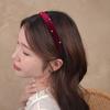 Carol Cubic Point Velvet Slim Hairband Thin Headband 4 Colors
