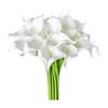 Artificial Phalaenopsis Flowers 5pcs Artificial Calla Bouquet Elegant Faux Flower Arrangement for Wedding Table Decor for Home