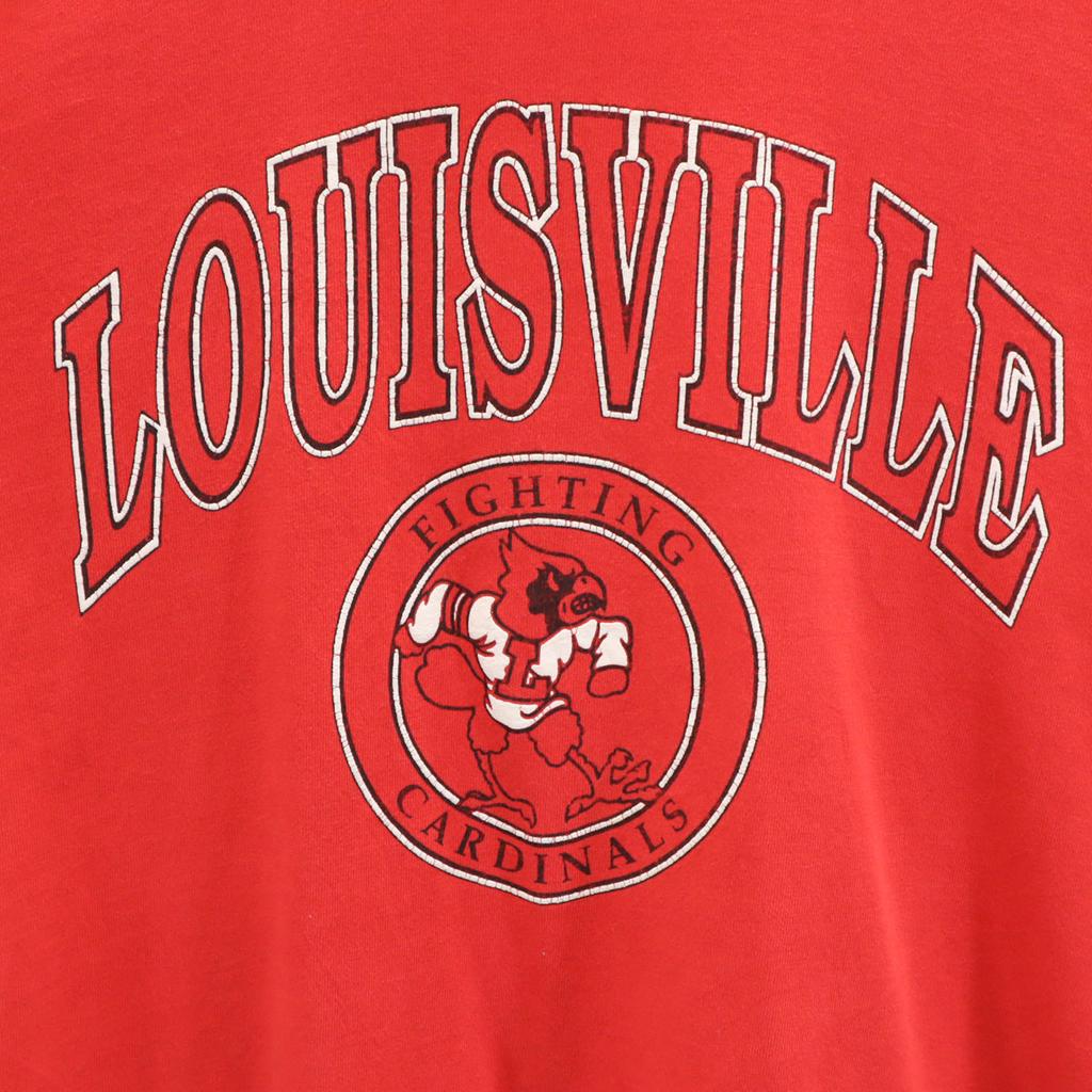 FRUIT OF THE LOOM 90s Made in USA Old LOUISVILLE CARDINALS Short sleeve T-shirt Men's Used