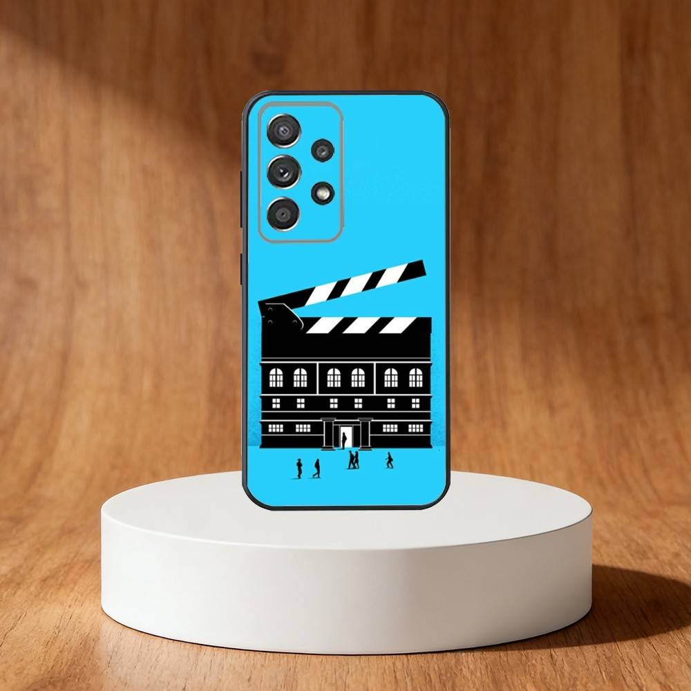 Movie Clapperboard Clapper Board Phone Case For Samsung S25,S24,S21,S22,S23,S30,Ultra,S20,Plus,Fe,Note,10,9,5G Black Cover
