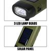 Emergency Hand Crank Dynamo Rechargeable Solar Flashlight Power Bank LED Flashlight For Fishing Boating Hiking