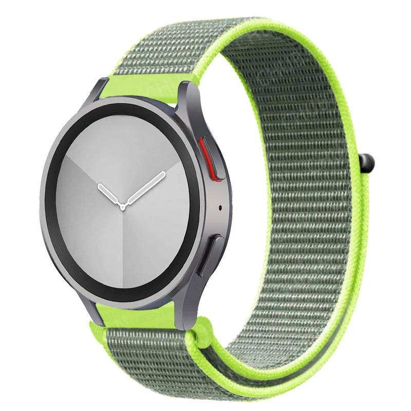 Nylon Loop Band For Samsung Galaxy Watch 6/5/pro/4/Classic/active 2 43-47-44mm 20mm/22mm Sport Bracelet Huawei Gt 4/2/e/3 Strap