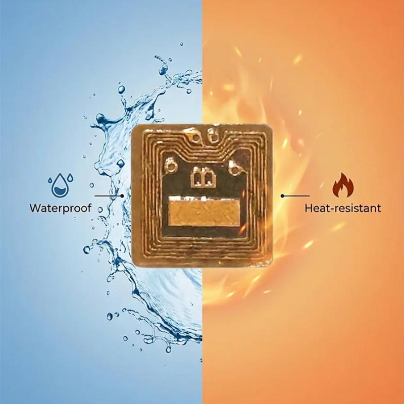 Программируемая наклейка-метка NFC RFID 4*4 мм Micro FPC Ntag213, дальность считывания 1 мм, для контроля доступа и управления цепочками поставок