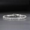 ZAKOL European And American Fashion Round AAA Zircon Bracelet Bangles Unisex Punk Style Hip-hop Jewelry
