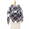 Spring Autumn Winter Shawl Ladies Plaid Triangle Scarf