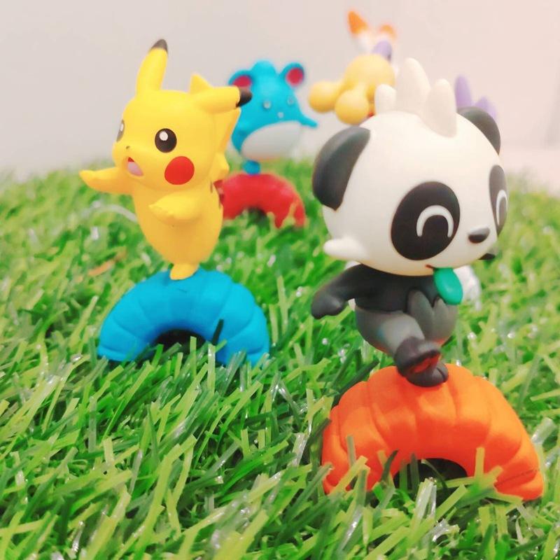 TAKARA TOMY POKEMON GACHA Tire Model Pikachu Scorbunny Marill FIGURE MODEL Gashapon Toy