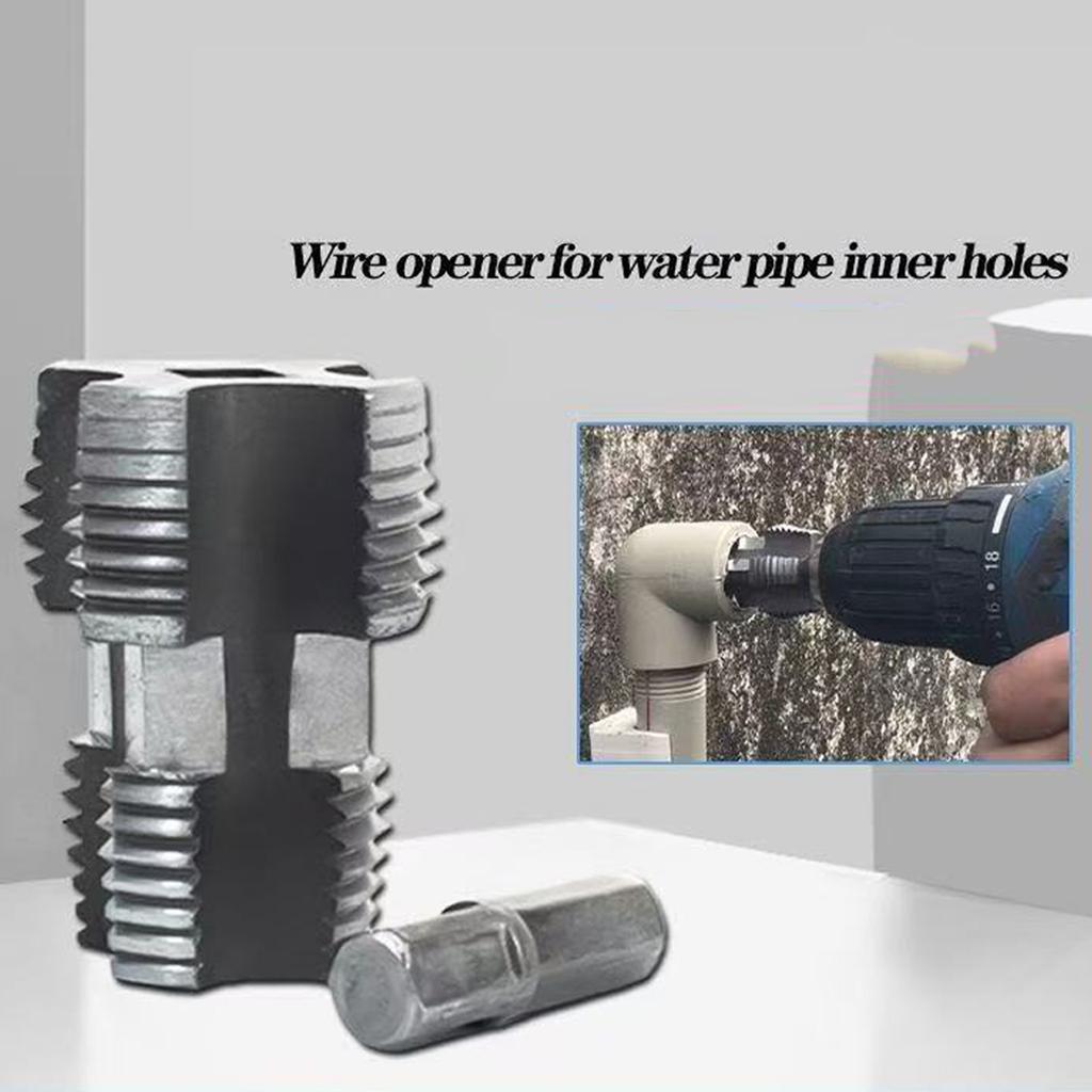 1/2-дюймовый 3/4-дюймовый инструмент для внутренней резьбы водопроводной трубы для ПВХ пластиковых труб, ручная электрическая дрель, ручной инструмент