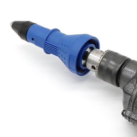 Электрическая насадка-заклепочник Аккумуляторная дрель Ручной инструмент Простота в эксплуатации Компактный Портативный Аккумуляторный инструмент для клепки Адаптер для резьбовых заклепок