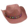 Colorful Beaded Beach Hat Ethnic Style Cowboy Straw Hat Panama Sun Protection Sun Hat Spring Summer Spanish Jazz Hat