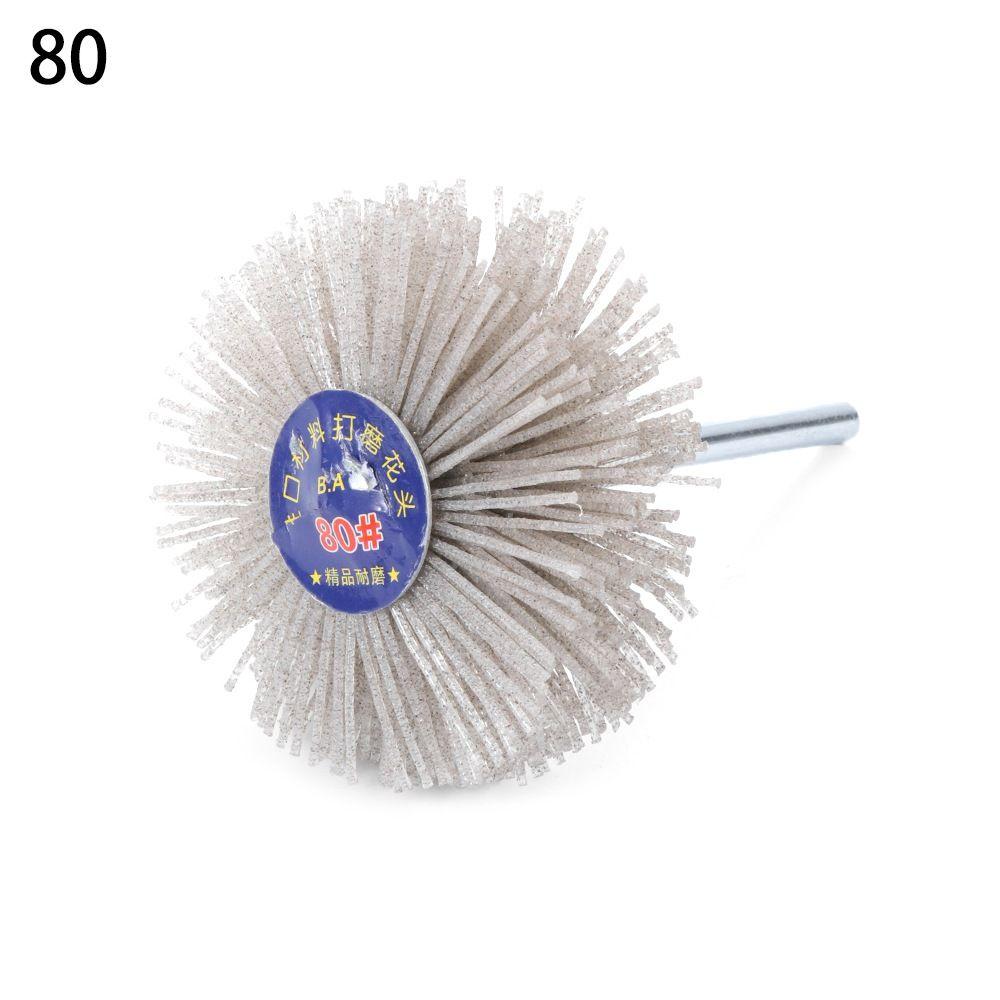 Woodwork Polishing Drill Deburring Grinder Nylon Wheel Brush Abrasive Wire Grinding Flower Head