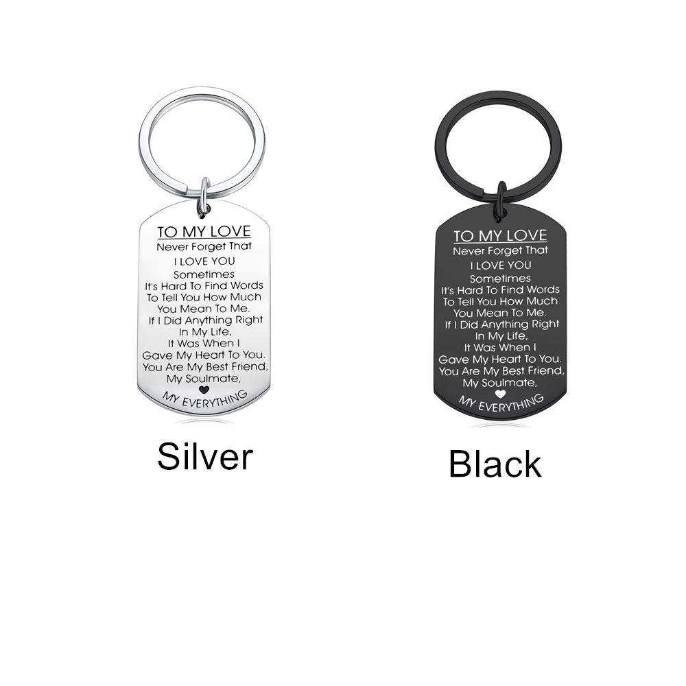 Wedding Husband Lover Gifts Anniversary Boyfriend Valentines Day Key Ring TO MY LOVE Keychain
