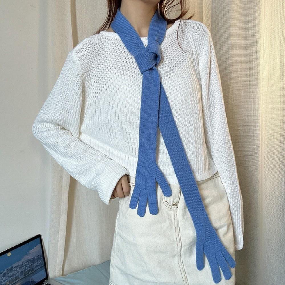 Lightweight Long and Thin Scarf Korean Style Creative Belt Trendy Little Palm Scarf Spring Autumn