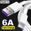 6A Сверхбыстрые зарядные кабели Type C Универсальный USB C Зарядный провод для Samsung Z Flip 7 6 Xiaomi Huawei Google Pixel 10 Pro XL