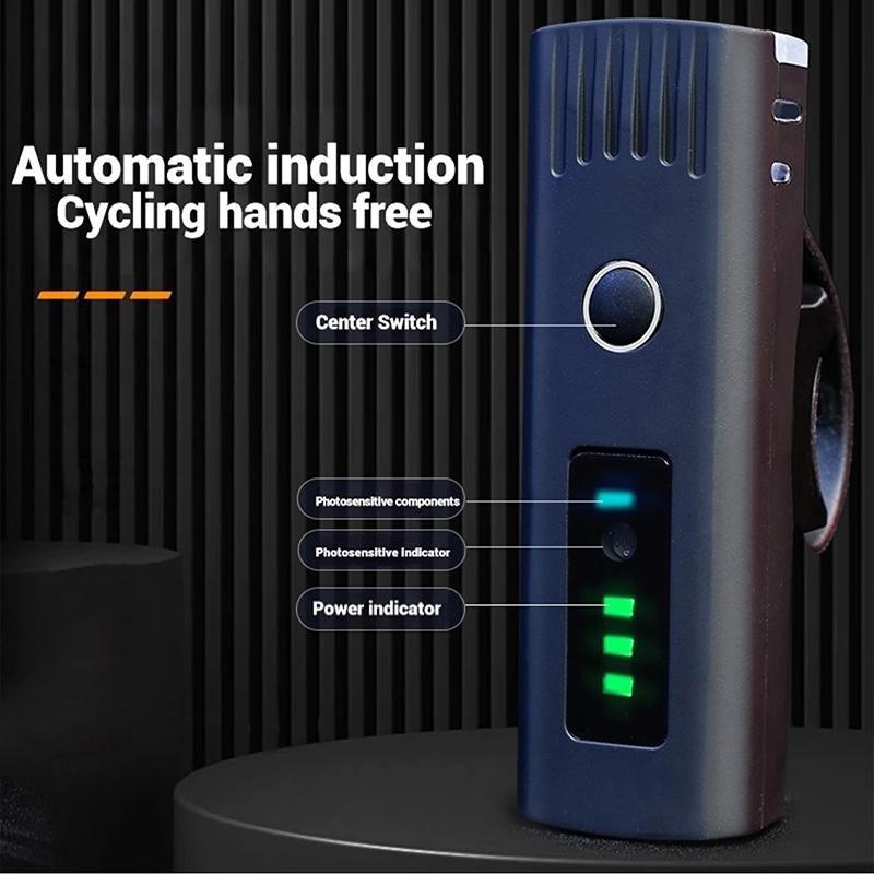 Комплект велосипедных фонарей, Мощный светодиодный USB-перезаряжаемый свет для шоссейного и горного велоспорта, Ночная езда, Водонепроницаемый
