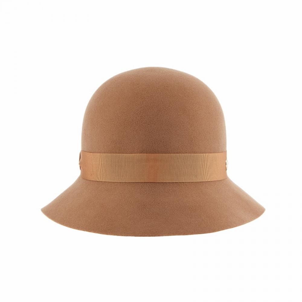Helen Kaminski Hat51532 Ca Eta Camel Ribbon Round Cloche Bucket Hat