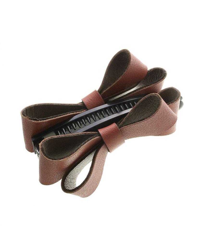 VINGTAINE Искусственная кожа Двойная лента Банан Зажим Базовый Простой Взрослый Повседневный [Vintaine] H7377-RG-