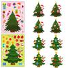 6 Christmas Day Celebration Puzzle Face-Changing Stickers Parent-Child Interaction Christmas Tree Diy Cartoon Graffiti Stickers