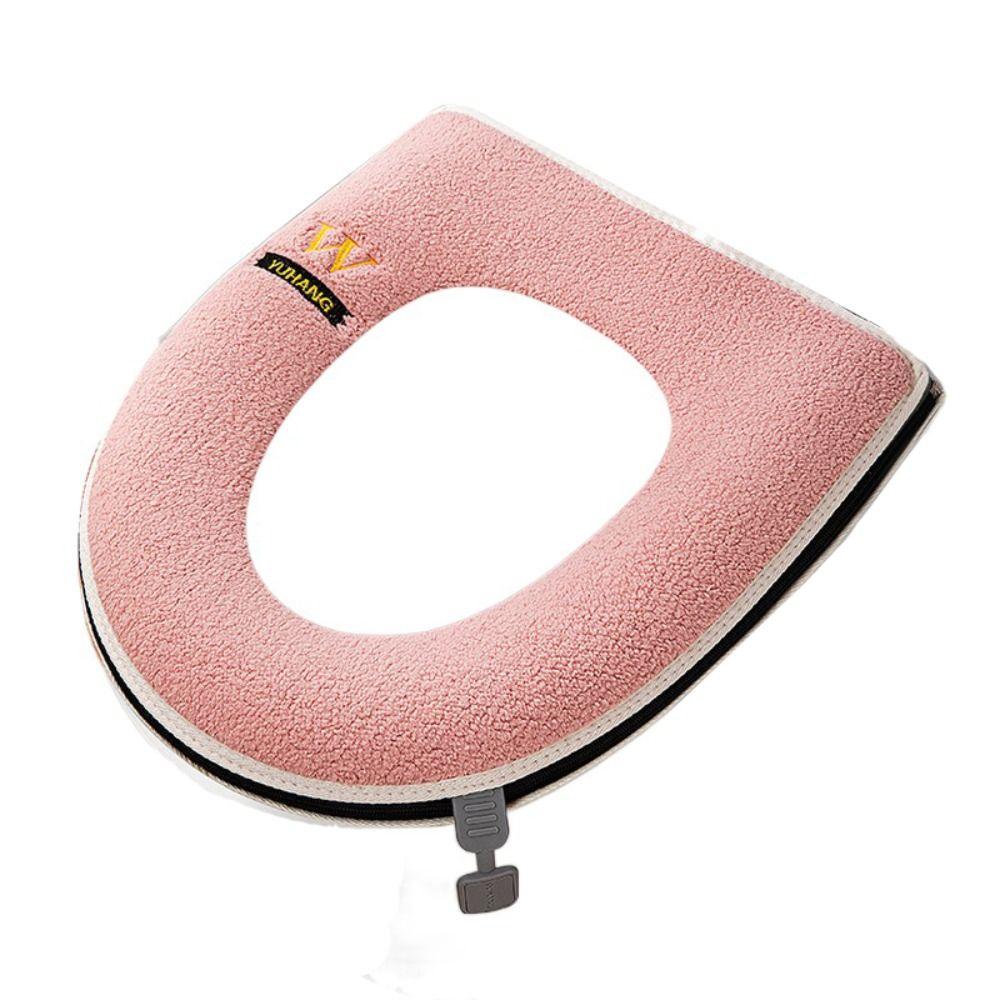 Подушка сиденья для унитаза с ручкой и застежкой-молнией Многоразовый коврик для унитаза Коврик для унитаза