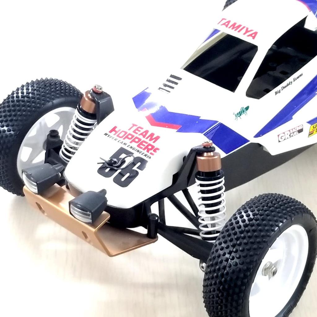 KF RC OP Parts Aluminum Front Bumper with Fog Lamps for Mighty Frog Grasshopper/Hornet Off-Road/Mighty Frog