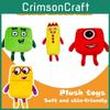 Плюшевая кукла Numberblocks Мягкая и милая мягкая игрушка для детей Обучающая и веселая