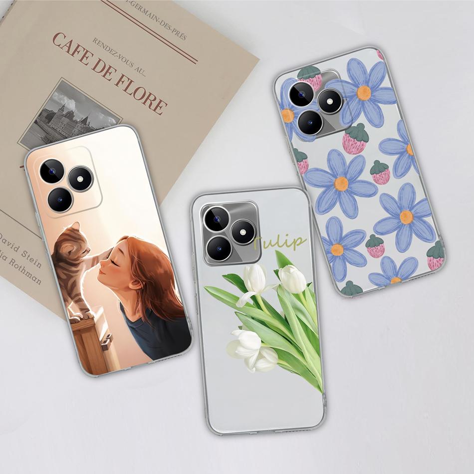 Чехол для Realme Note 50 Простой Стильный Прозрачная Задняя Крышка Для Realme Note50 Funda Мягкий Прозрачный ТПУ Силикон Противоударный Корпус