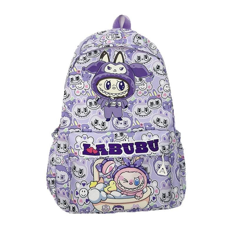 Labubu Children's School Bag New Cartoon Cute Backpack Printed Primary School Students Lightweight Backpack