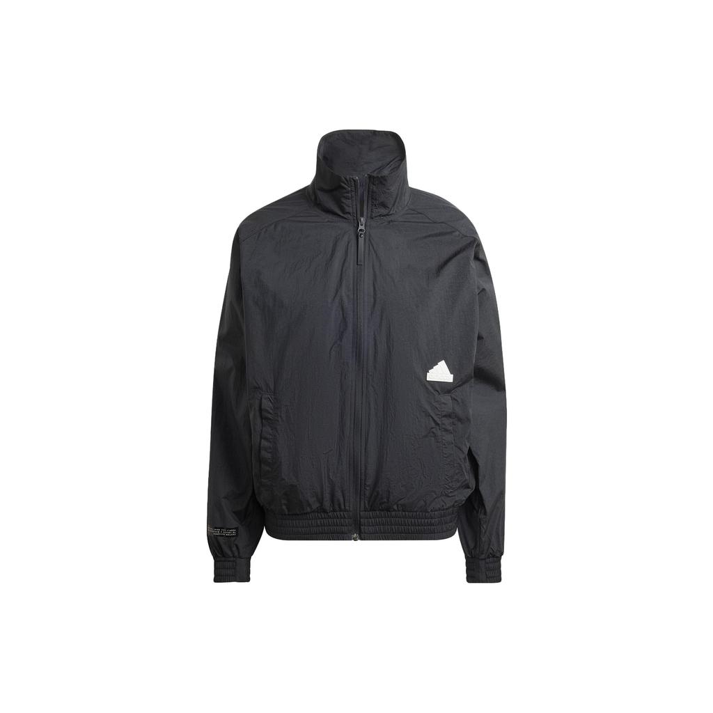 Adidas Однотонная спортивная куртка с длинным рукавом на молнии, женские куртки черного цвета HG4359