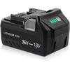 Совместимая сменная батарея для Hitachi Metabo HPT 18V~36V 4.0Ah BSL36A18 и BSL1830.