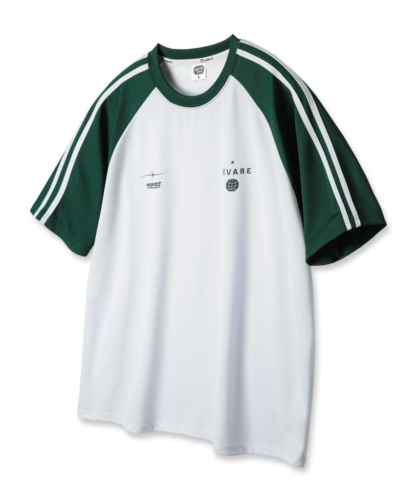 ALVINCLO [Mesh] Manifest Raglan Color Block Track Oversized Short Sleeve Tee Ast4804 (4 Colors)