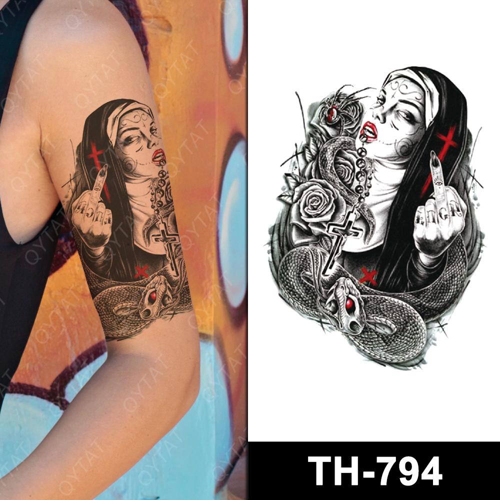 Custom Half Arm Temporary Tattoo Sticker Tribal Tatuaje Temporal