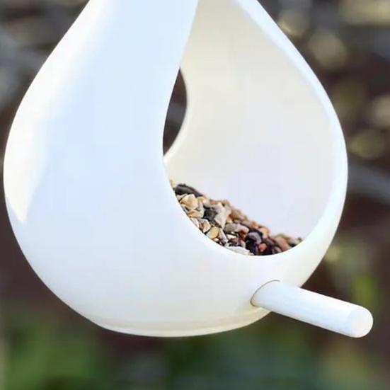 Подвесная кормушка для птиц в форме капли, кормушка для колибри с жердочкой, простая в наполнении, подвесная