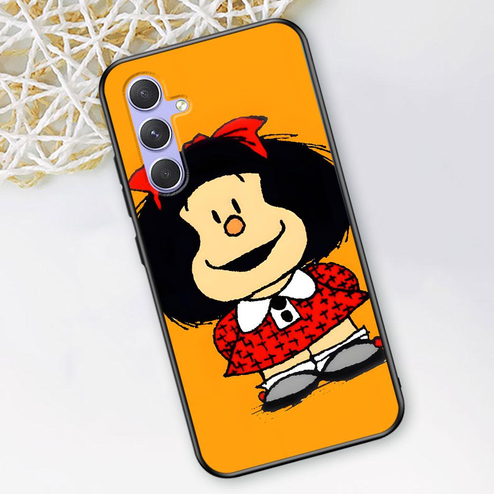Cute Mafalda Case for Samsung Galaxy A51 A53 A54 A31 A52 A12 A13 A21s A22 A32 A11 A22 A33 A41 A52s A73 A14 A24 TPU Phone Cover