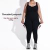 Plus Size Gym Jumpsuit Women's Fitness Suit Sports Overalls for Woman Tracksuit Yoga Clothing Elastic Large Size Workout Sportswear