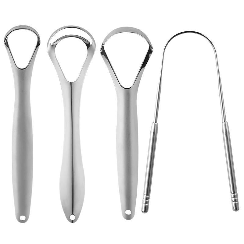 Stainless Steel Tongue Cleaner and Scraper Tool