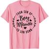 From Son Up To Son Down Boy Mama Graphic Tee Breathable Cotton Casual T-Shirt