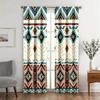 2 шт. - Этнические ретро богемные шторы с принтом узора мандолы, шторы с кулиской, домашнее украшение, украшение комнаты