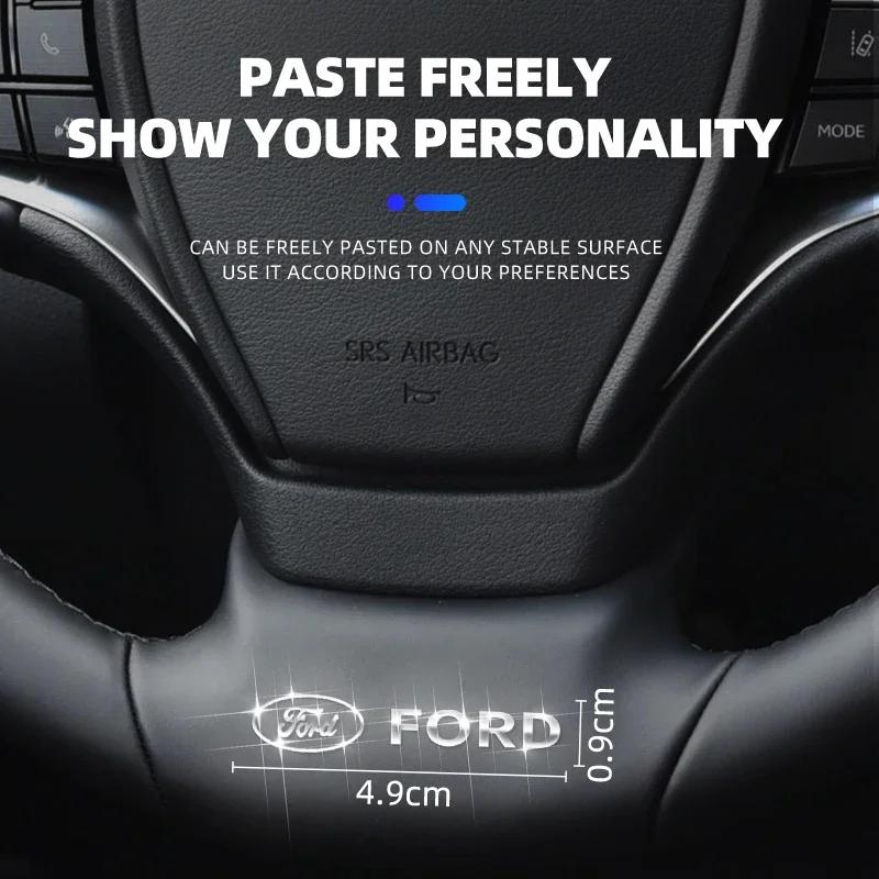 Автомобильный металлический логотип Значок на багажник Наклейки для Ford Focus 2 MK2 3 4 MK3 MK4 ST Mondeo Festiva Fusion Suit Fiesta Mustang