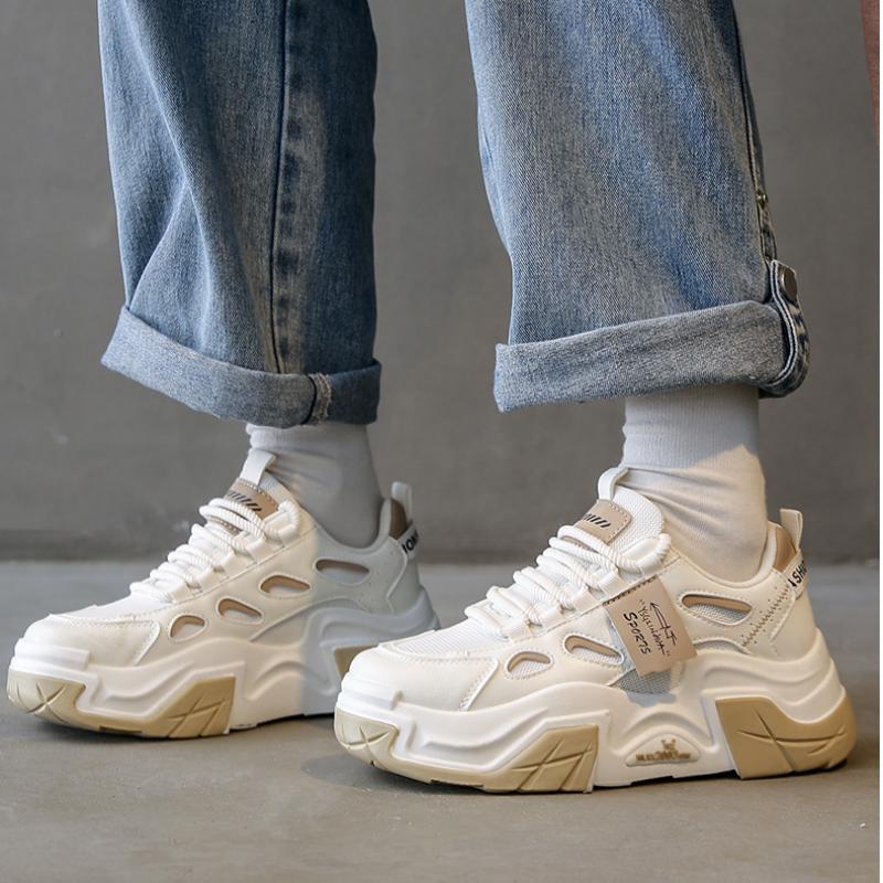 Весенние новые износостойкие кроссовки с толстой подошвой, универсальная повседневная женская обувь