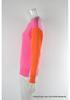 2026 Autumn Winter Women's Color Block Round Neck Knitwear - European and American Fashion Sweater