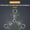 Hot High Quality Durable 3 way Bearing Fishing Rolling Swivels Connector Tackle Solid Rings